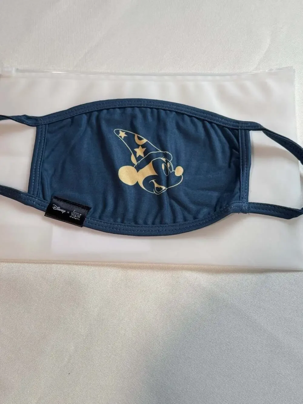 Disney x Love Your Melon Mickey Mouse Adult Face Mask Blue NIP Rare